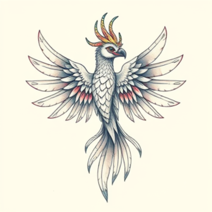Pastel Quetzalcoatl Tattoo