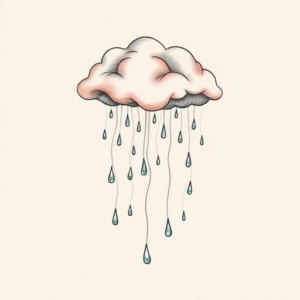 Pastel Rain Tattoo
