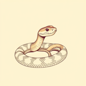 Pastel Rattlesnake Tattoo