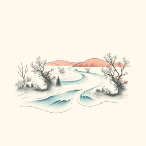 Pastel River Tattoo