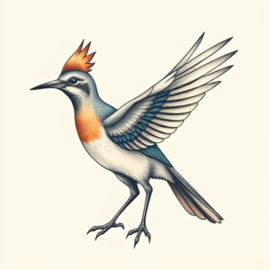 Pastel Roadrunner Tattoo
