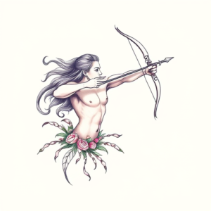 Pastel Sagittarius Tattoo