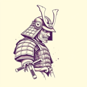 Pastel Samurai Tattoo