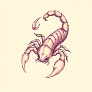 Pastel Scorpio Tattoo