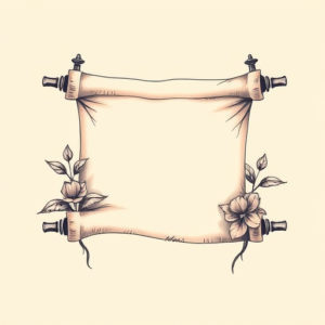 Pastel Scroll Tattoo