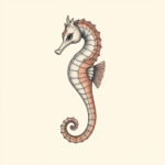 Pastel Seahorse Tattoo