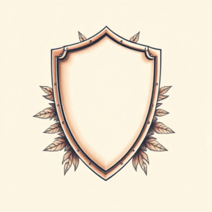 Pastel Shield Tattoo