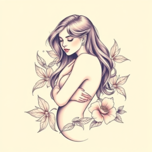 Pastel Siren Tattoo