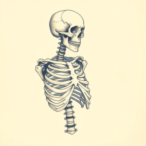 Pastel Skeleton Tattoo