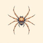 Pastel Spider Tattoo