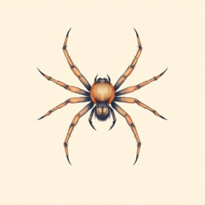 Pastel Spider Tattoo