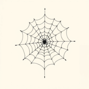 Pastel Spiderweb Tattoo