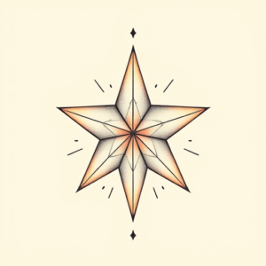 Pastel Star Tattoo