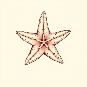 Pastel Starfish Tattoo