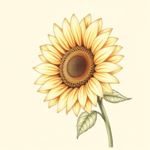 Pastel Sunflower Tattoo