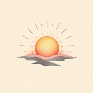Pastel Sunrise Tattoo