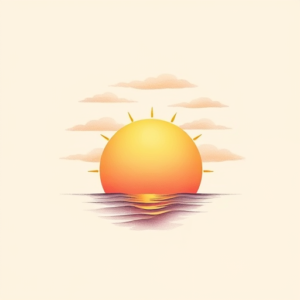 Pastel Sunset Tattoo