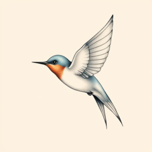 Pastel Swallow Tattoo