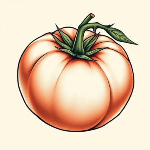 Pastel Tomato Tattoo
