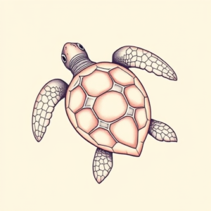 Pastel Turtle Tattoo