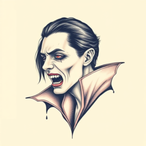 Pastel Vampire Tattoo