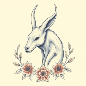 Pastel Wendigo Tattoo