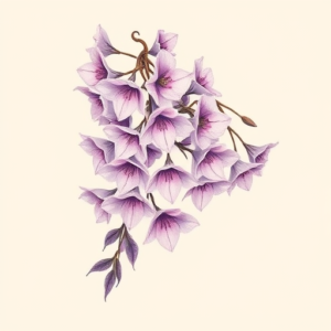 Pastel Wisteria Tattoo