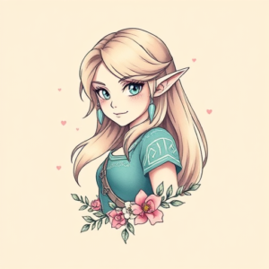 Pastel Zelda Tattoo