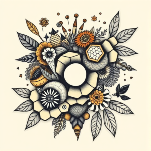 Patchwork Honeycomb Tattoo