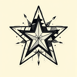 Patchwork Star Tattoo