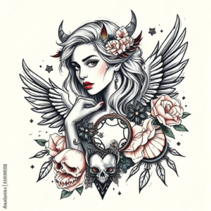 Patchwork Valkyrie Tattoo