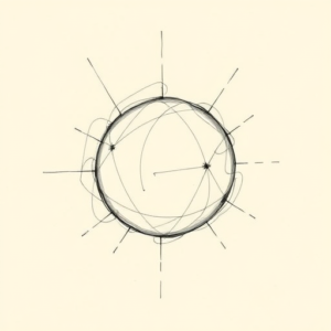 Pencil And Marker Outline Aries Tattoo