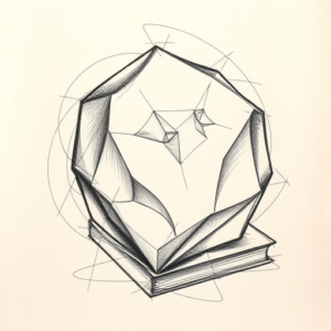 Pencil And Marker Outline Book Tattoo