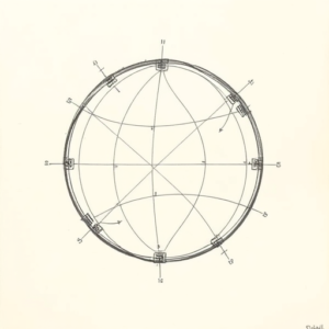 Pencil And Marker Outline Coordinates Tattoo