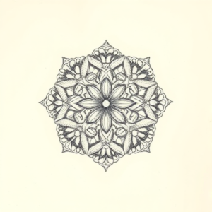 Pencil And Marker Outline Crochet Tattoo