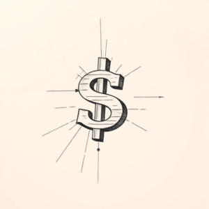 Pencil And Marker Outline Money Tattoo