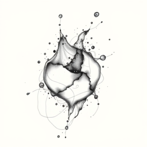 Pencil And Marker Outline Water Tattoo