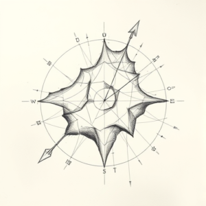 Pencil Blocking Sketch Atlas Tattoo