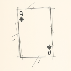 Pencil Blocking Sketch Card Tattoo