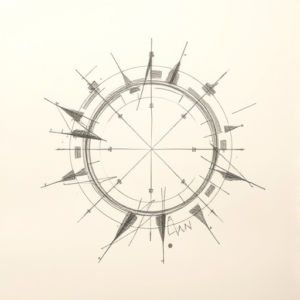 Pencil Blocking Sketch Coordinates Tattoo