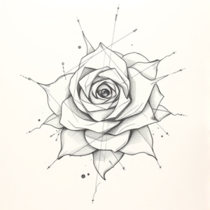 Pencil Blocking Sketch Emerald Tattoo