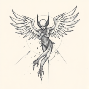 Pencil Blocking Sketch Evangelion Tattoo