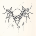 Pencil Blocking Sketch Hades Tattoo