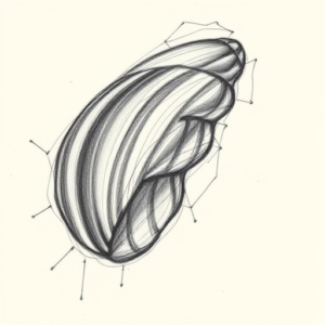 Pencil Blocking Sketch Shellback Tattoo