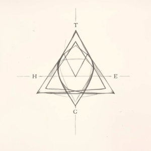 Pencil Blocking Sketch Triquetra Tattoo