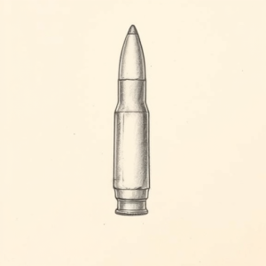 Pencil Dotwork Outline Bullet Tattoo