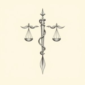 Pencil Dotwork Outline Libra Tattoo