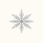 Pencil Dotwork Outline Snowflake Tattoo