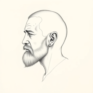 Pencil Dotwork Outline Stoic Tattoo