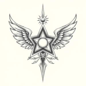 Pencil Dotwork Outline Trinity Tattoo